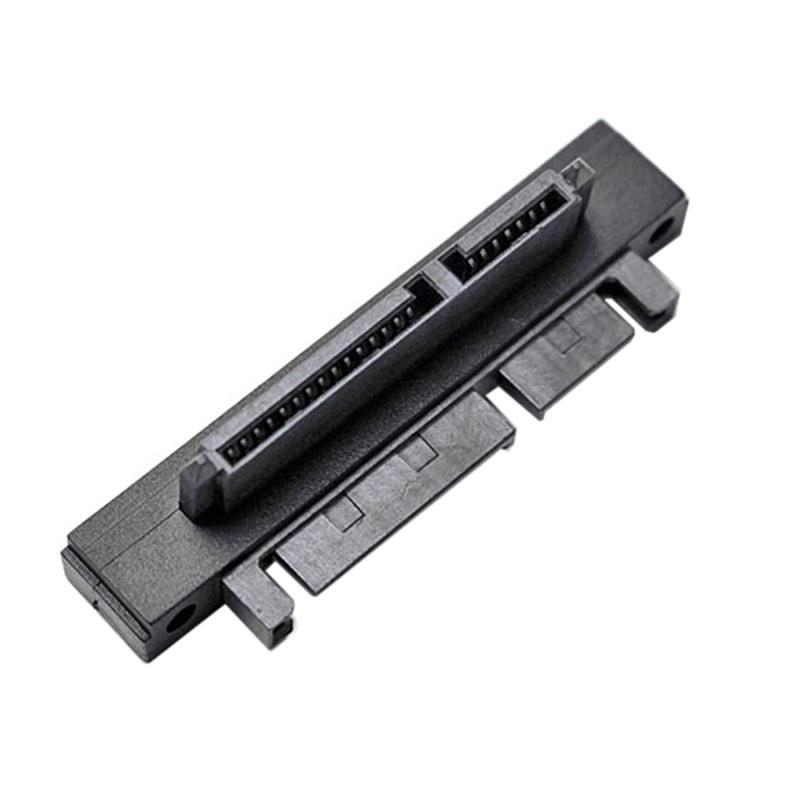 CY 3.5"2.5インチSATA 22 Pin 7+15雄ねじからSATA 22 P 7+15雌ねじ拡張変換器アダプタ、ねじ穴付き