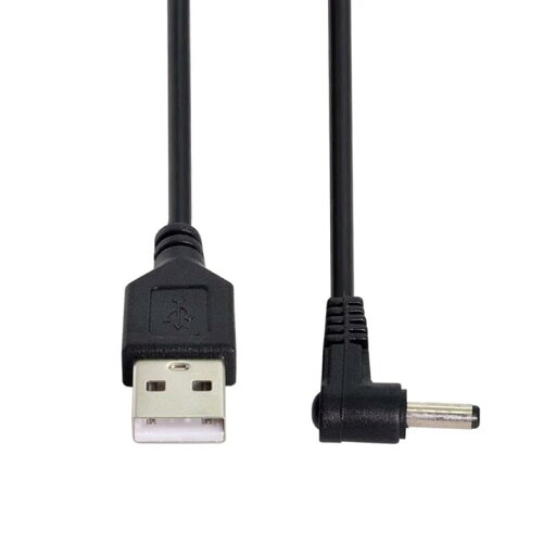 chenyang USB 2.0 - DC 5V 3.5x1.35mm 電源プラグ バレル 90度 直角ケーブル 100cm chenyang USB 2.0 - DC 5V 3.5x1.35mm 電源プラグ バレル 90度 直角ケーブル 100cm