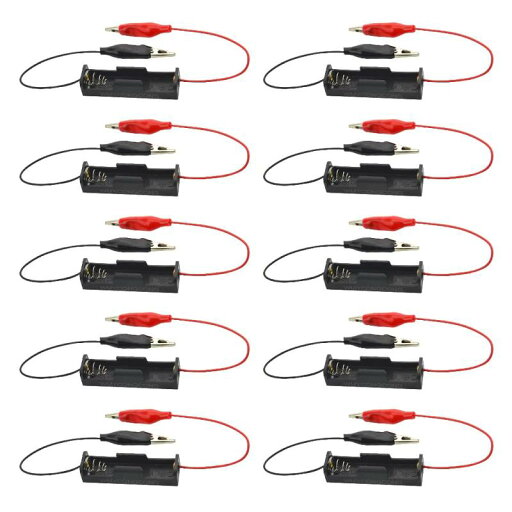WMYCONGCONG 10個 単3電池ホルダー(AA形)用 1x1.5Vバッテリーホルダーケース 単三電池ボックス 1本 ワニ口クリップリード線付き 単3電池ケース 1本 WMYCONGCONG 10個 単3電池ホルダー(AA形)用 1x1.5Vバッテリーホルダーケース 単三電池ボックス 1本 ワニ口クリップリード線付き 単3電池ケース 1本
