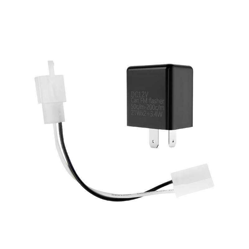 YFFSFDC ウインカーリレー バイク用 12V 2ピン ICリレー ハイフラ防止 LED 変換 ハーネス 点滅スピード..