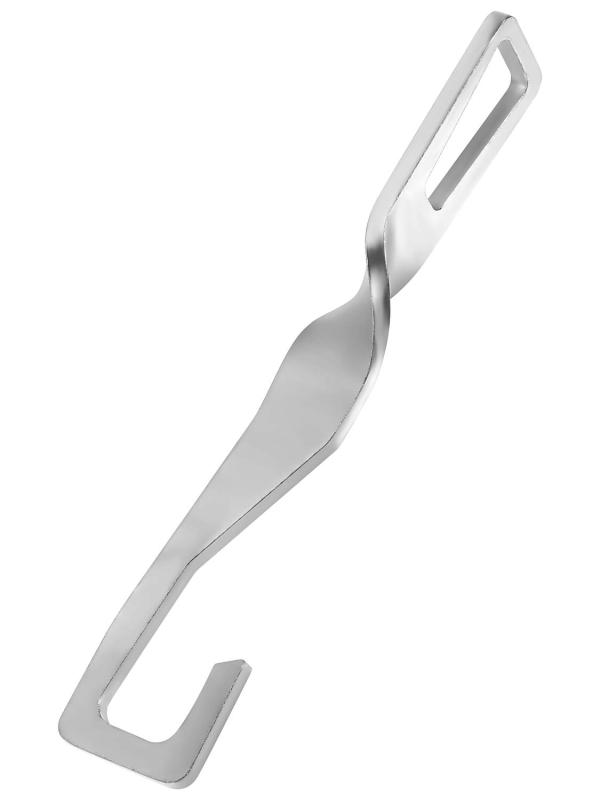 [M＆S] バックドアストッパー リアゲート 固定 ボーンバー 車内換気 ステンレス鋼 グレー