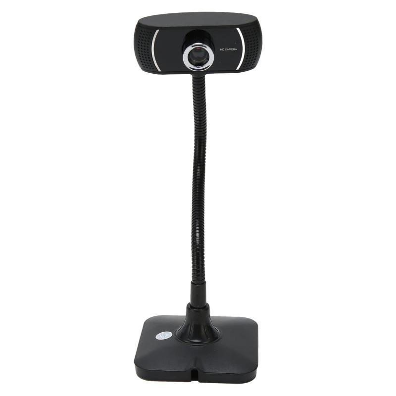 Vbestlife ウェブカメラ、640x480 HD ウェブカメラ、マイク付き、360°回転ホース付き、電話会議用