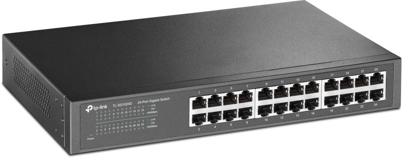 TP-Link スイッチングハブ 24ポート TL-SG1024D 10/100/1000Mbps 金属筺体 ギガビット 5年