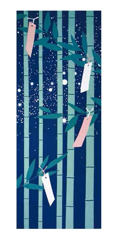 [さらさ] 季節彩る 四季彩布 手拭い 日本製 sy-59 (7月 七夕)