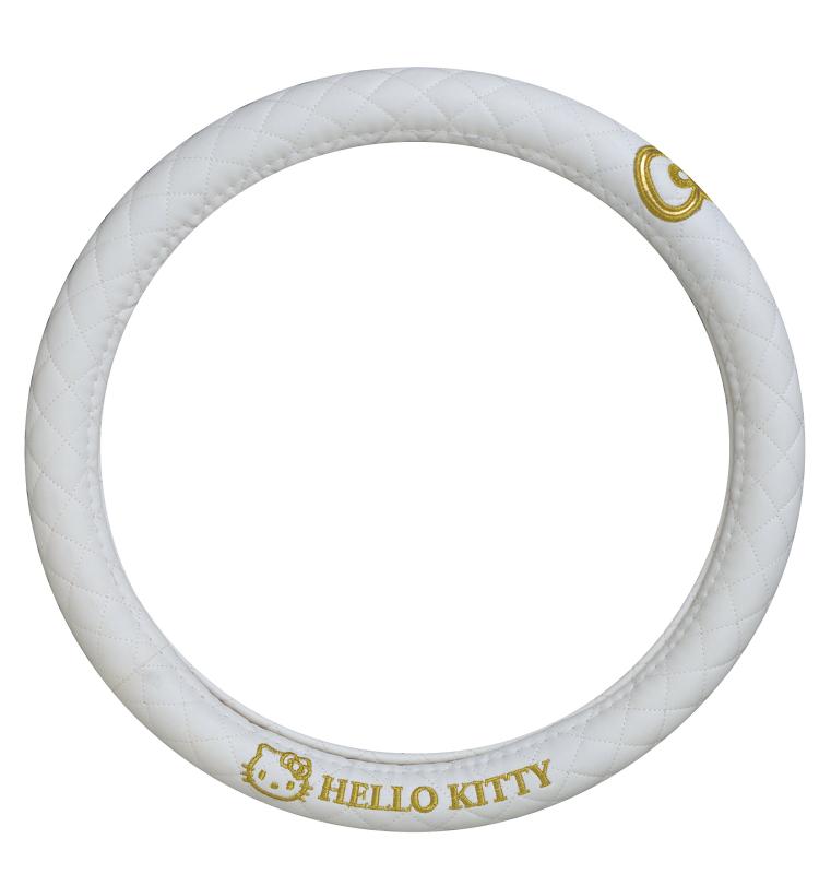 セイワ(SEIWA) 車内用品 ハンドルカバー ハローキティ KT489 ホワイト&amp;ゴールド ステアリング HELLO KITTY・ハローキティの大人カワイイキルティングシリーズ。・直径36~37cmのハンドルに対応。梱包サイズ:38 x 370 x 370 mm原産国:中国
