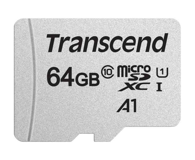 Transcend microSDXCカード 64GB Class10 UHS-I SD変換アダプタ付きTS64GUSD300S-A