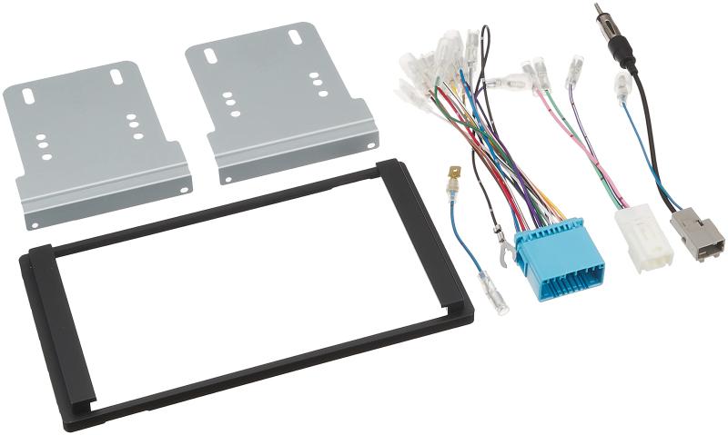カナック企画 スズキ WIDE窓口・GTアンテナ車用 本体取付キット KK-S81DEスズキ車ワイド2D窓口(200mm)付車に通常サイズのナビなどを取付けるためのキット付属品:パネル、ブラケット X2、電源/フロントスピーカー/リアスピーカー用コネクター(20P)、アンテナプラグ変換コード、アンテナ電源用コード、車速用配線コネクター(5P)、クッションテープ