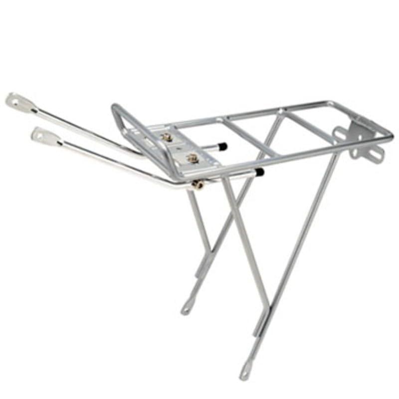 自転車用荷台 CAR96 Rear Carrier 中空アルミ合金 最大荷重18kg 取付ネジ付属 5g・英語名：CAR96 Rear Carrier・カラー：シルバー・材質：中空アルミ合金・最大荷重：18kg・取付ネジ付属・サイズ：L3×W15×315mm・天板：L29×W13mm・重量：5g