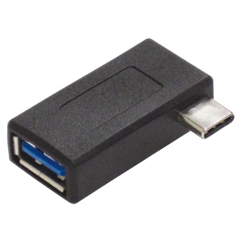 アイネックス USB3.1 Type C 変換アダプタ Cオス - Aメス タイプC L型 U30CA-LFADT