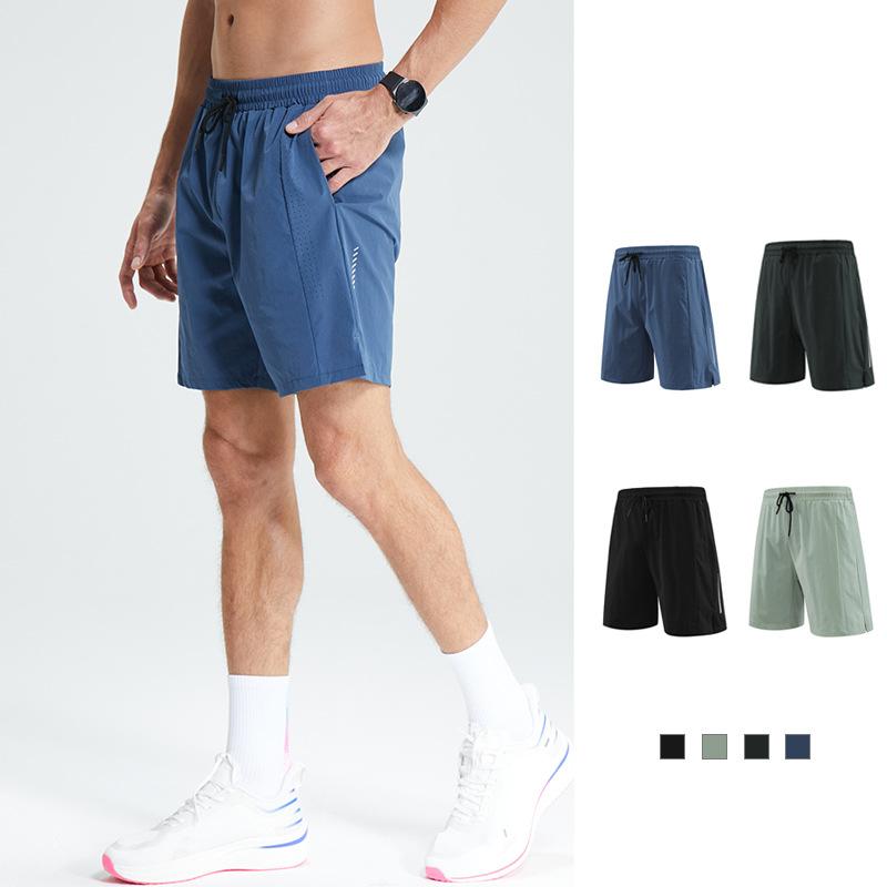 ハーフパンツ メンズ ナイロン 氷糸素材 速乾 吸汗 通気性 ストレッチ 五分丈 スポ...