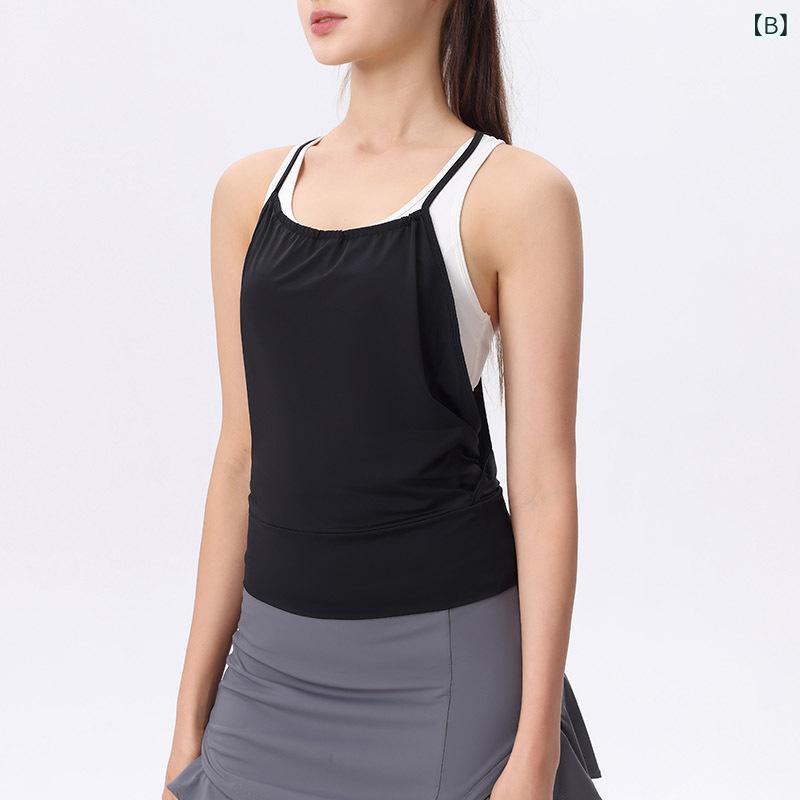 Tシャツ レディース 半袖 ノースリーブ タンクトップ トップス キャミソール スポ...
