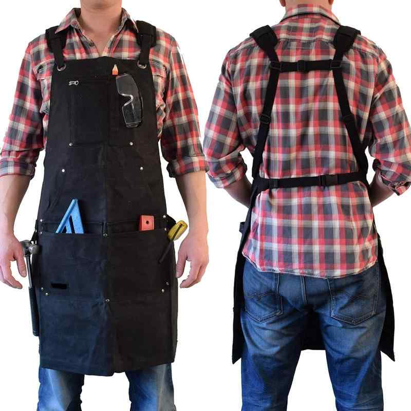 ・カテゴリ: 围裙（エプロン）・タイプ: ノースリーブエプロン・主な用途: 防水・主な素材: 帆布・サイズ展開: フリーサイズ・スタイル: モダンシンプル・柄: 無地・カラー展開: 帆布キャメル、帆布ブラック、コーティングブラック・対象: メンズ、レディース、シニア