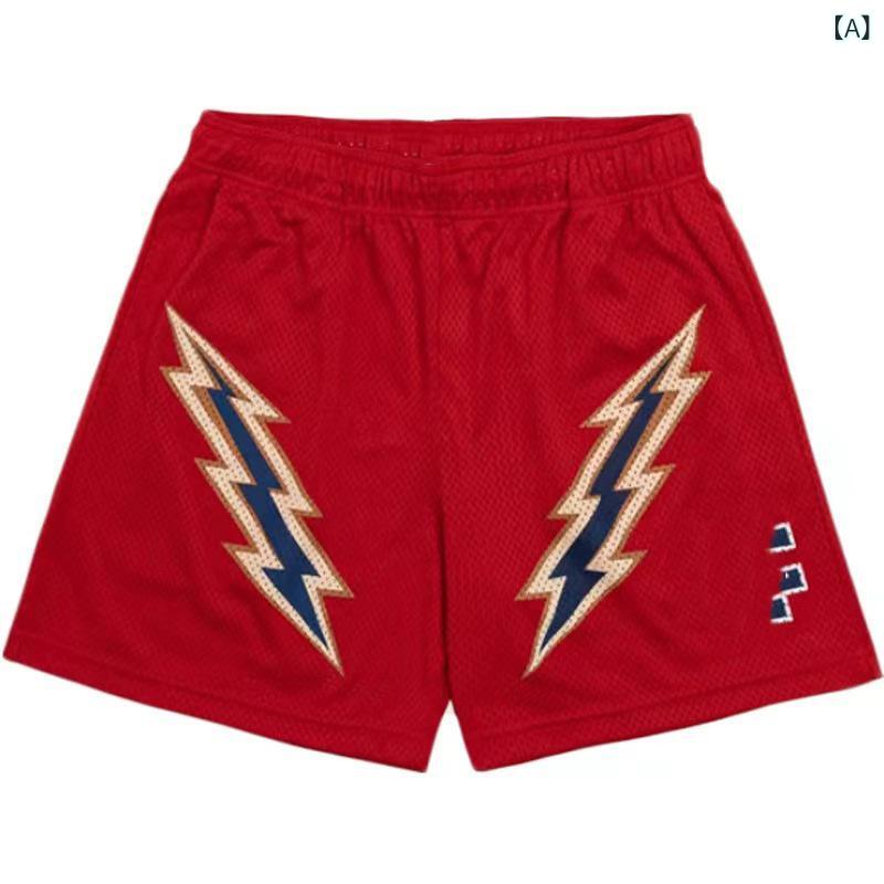 ハーフパンツ メンズ レディース アメリカン カジュアル ショートパンツ 4分丈 メッシュ 通気性 ゆったり ボトムス スポーツ フィットネス トレーニング ランニング ジム 部屋着 普段使い 吸湿速乾 伸縮性 ストレッチ ストレート 快適 オールシーズ
