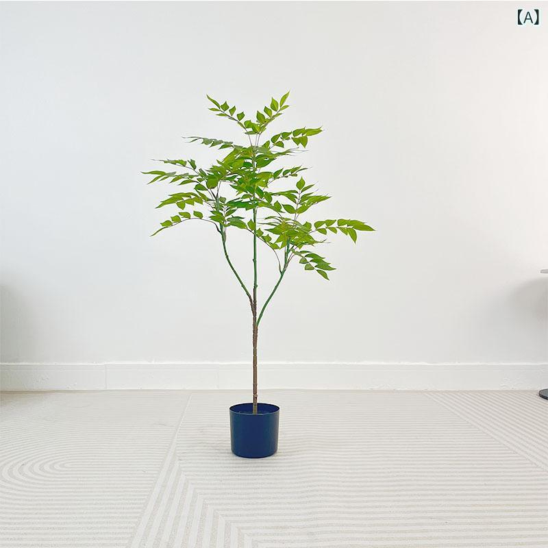 オブジェ 置物 観葉植物 人工観葉植物 フェイクグリーン 漆木 フェイク リアル 室内 リビング 玄関 装飾 飾り 撮影小道具 デコレーション 緑 赤 プラスチック 鉢植え 造花 おしゃれ かわいい インテリア 雑貨