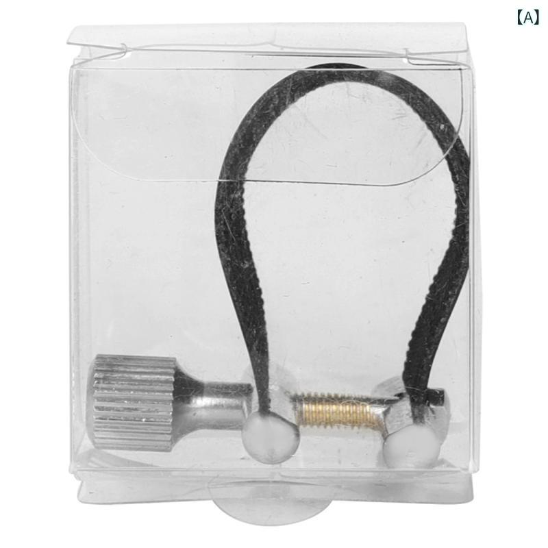 櫻花舎楽天市場店のサックス 楽器用アクセサリー テナーサックス アルトサックス ソプラノサックス 合成革 リガチャー 締め金 吹奏楽 木管楽器 音楽 演奏 練習 黒 ブラック アクセサリー パーツ 部品 リガチャーキャップ セット｜アングル2