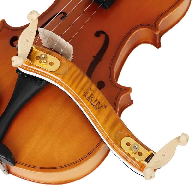 肩当て 小提琴 バイオリン 肩パッド フィット 楽器 アクセサリー 部品 厚手 スポンジ メイプル 木製 楓 調節可能 アジャスター 実木 弾力 疲れ軽減 安定 装着簡単 演奏 練習 音楽 発表会 音響 快適 フィット プロ 初心者