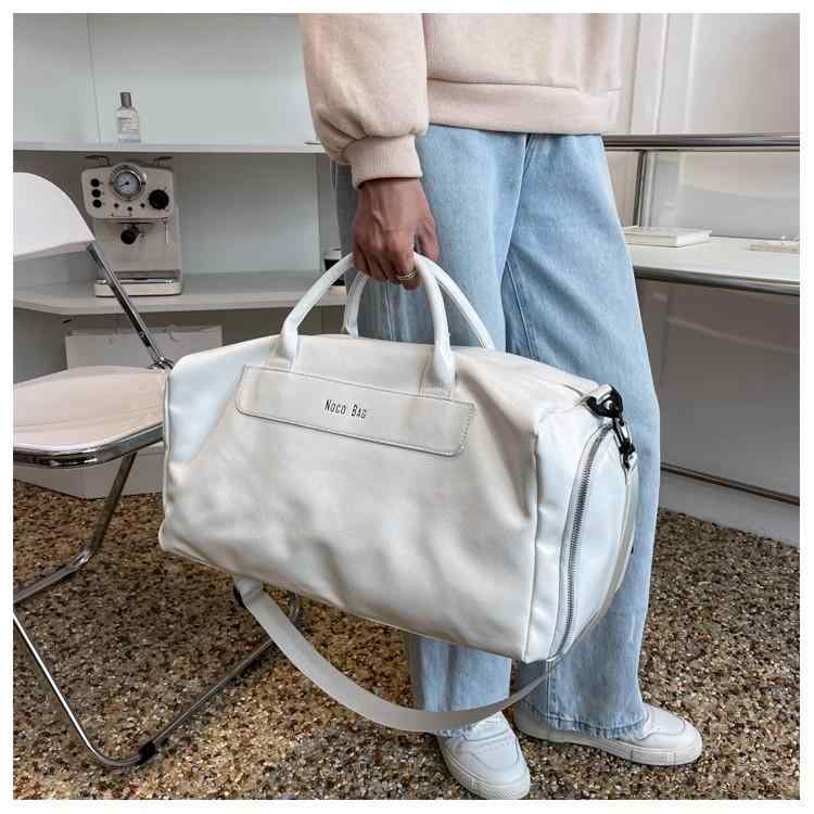 ・素材: PU、ポリエステル・対象: ユニセックス・カラー: ブラック、グリーン、レッド、ベージュ・サイズ: 36-55L・要素: ステッチ・スタイル: 都市シンプル・用途: レジャー旅行・機能: 通気性、容量拡張