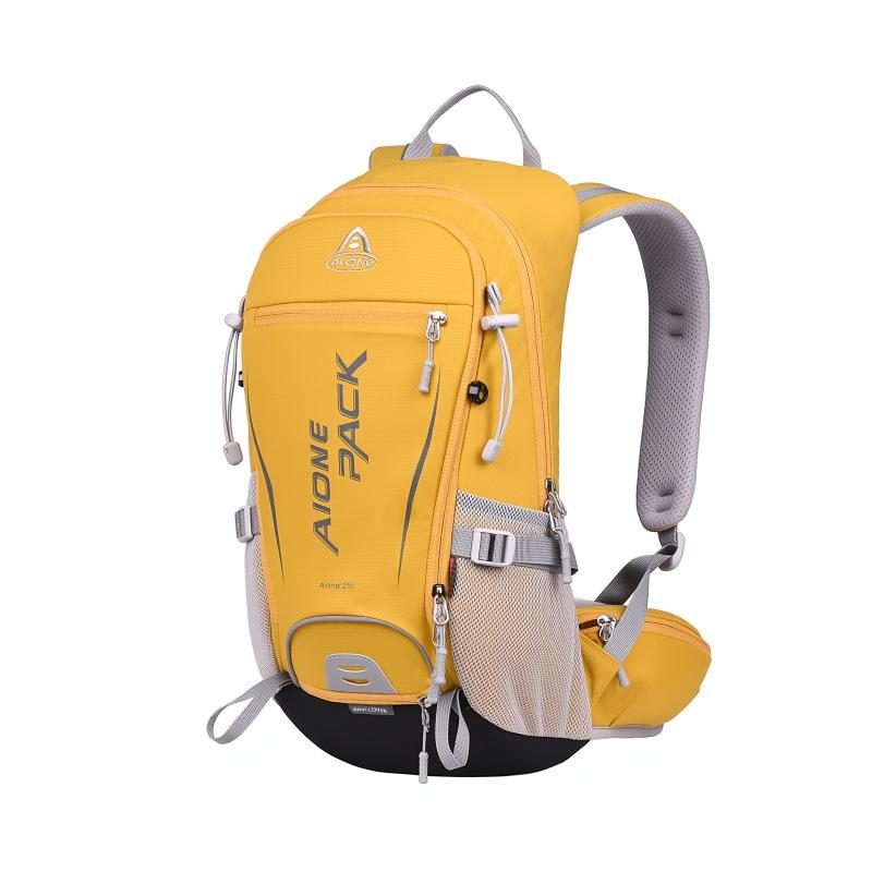 ・カテゴリ: 登山バッグ、ハイキングバッグ・素材: ナイロン、ポリエステル・対象: ユニセックス・カラー: ブラック、レッド、グリーン、イエロー、ブルー、カーキ、オレンジ・要素: 無地・スタイル: カジュアル旅行・用途: アウトドアスポーツ・特徴: 容量25L、神経橋技術（バックキャリーシステム）・機能: 通気性、防水、超軽量、耐摩耗、荷重軽減、SOS救命ホイッスル