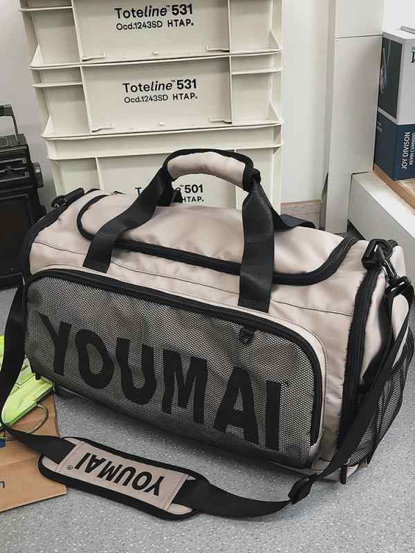 ボストンバッグ 男女兼用 ナイロン製 大容量 36-55L 防水 耐摩耗 透気 防盗 衝撃吸収 肩への負担軽減 干湿分離 旅行用 出張 ジム フィットネス スポーツ カジュアル ブラック カキ ピンク ダークグレー レッド
