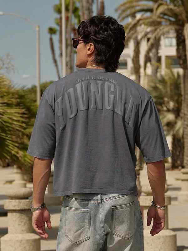 ・カテゴリ: Tシャツ・素材: 綿・: 字母・対象: メンズ・カラー: ブラック、コーヒー、グラファイト、グレーグリーン・サイズ展開: S, M, L, XL, XXL, 大きいサイズ・スタイル: スポーツカジュアル・用途: ランニング、フィットネス、ボディメイク・特徴: クルーネック、半袖