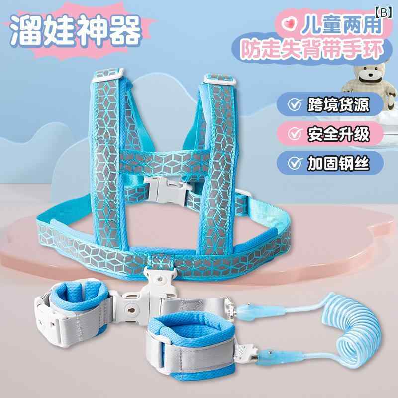 子供用 牽引リード 防走失ストラップ ベビー キッズ ベスト型 リード一体型 迷子防...