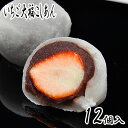 こしあんいちご大福 Mサイズ 【12個入】 苺スイーツ いちごスイーツ イチゴスイーツ イチゴ大福 お菓子 和菓子 誕生日プレゼント 母 贈り物 内祝い 苺大福 お礼 お土産 菓子折り お返し お取り寄せ スイーツ 老舗 美味しい 入学祝い 卒業祝い お花見 退職 母の日ギフト