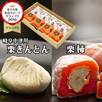 スイーツグランプリ1位 岐阜中津川 栗きんとん 4個 栗きんとん入り 干し柿 栗柿 4個入り 市田柿 お歳暮 和菓子 お年賀 お菓子 スイーツ 高級 岐阜中津川栗きんとんスイーツ 個包装 誕生日 プレゼント 食べ物 ギフト 贈り物 誕生日祝い 結婚内祝い 贈答 栗 栗100％ あす楽