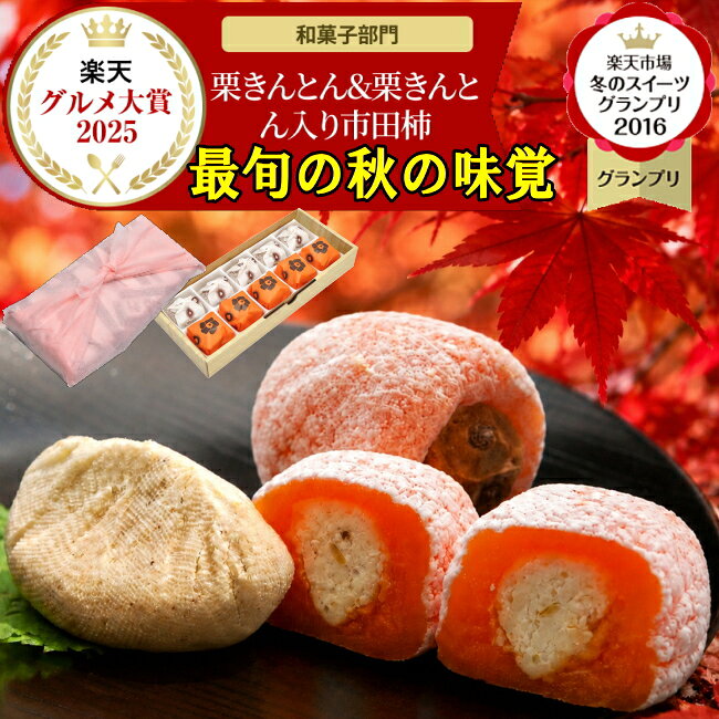 新栗 敬老の日 プレゼント お菓子 和菓子 スイーツ ギフト 高級 誕生日 食べ物 詰め合わせ ＼2年連続楽天グルメ大賞受賞スイーツグランプリ1位／ 送料無料 岐阜中津川 栗100％ 栗きんとん 5個 栗きんとん入り 市田柿 干し柿 栗柿5個
