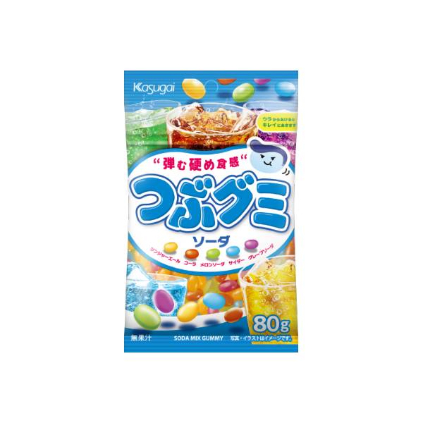 (全国送料無料)お菓子 詰め合わせ春日井製菓 つぶグミ ソーダ 80g 6コセット おかしのマーチメール便 (4901326042940sx6m)【お菓子 詰め合わせ 個包装 送料無料 お祭り 夏祭り お菓子セット 子供 プレゼント】 3