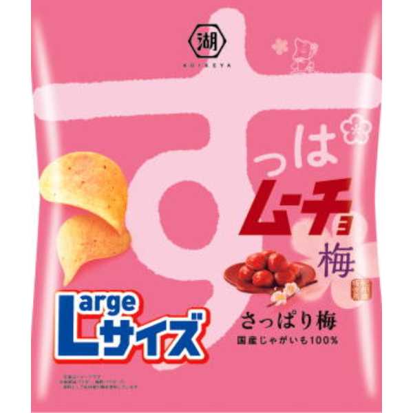 湖池屋 LARGEサイズすっぱムーチョさっぱり梅 108g 12コ入り 2025/07/21発売 (4901335123463)