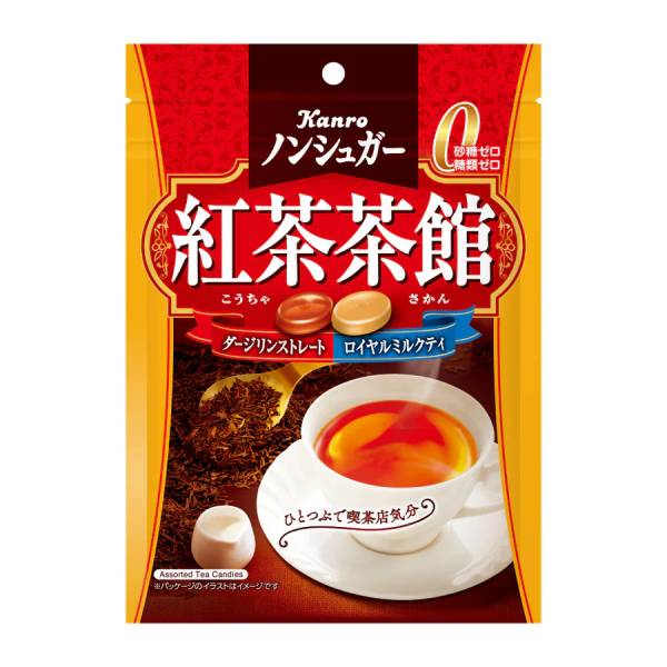 カンロ ノンシュガー 紅茶茶館 72g 60コ入り 2022/11/07発売 (4901351001776c)