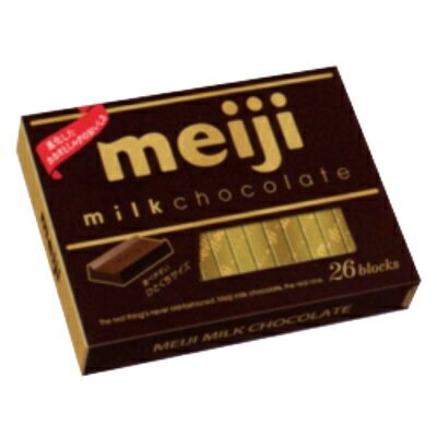 明治 ミルクチョコレートBOX 120g(26枚) 48コ入り 2016/09/13発売 (4902777026107c)