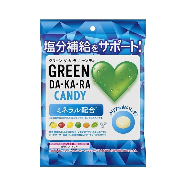ロッテ GREEN DA・KA・RAキャンディ（袋） 60g 72コ入り 2024/03/26発売 (4903333233298c)