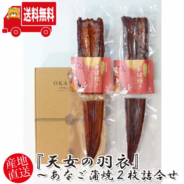 (地域限定送料無料) 岡富商店 『天女の羽衣』〜あなご蒲焼2枚詰合せ〈計360g〉冷凍 干物セット ギフト(sot127)