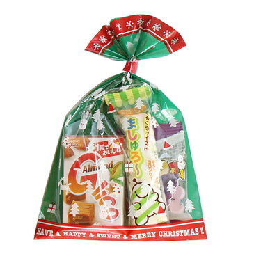 クリスマス袋 130円 お菓子 詰め合わせ(Aセット) 駄菓子 袋詰め おかしのマーチ【袋詰 詰め合わせ 子ども会 子供会 景品 販促 イベント 旅行 縁日 お祭り 福袋 お祭り問屋 おかし オカシセット お菓子詰め合せ 駄菓子セット お菓子セット 大量 個袋 小袋 個 (omtma5750)