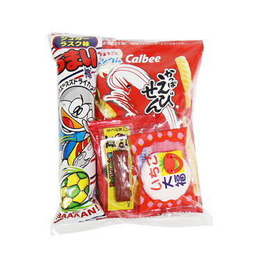 【使い捨てタイプマスクケース付き】135円 お菓子袋詰め 詰め合わせ 駄菓子 袋詰め おかしのマーチ (omtma6571)