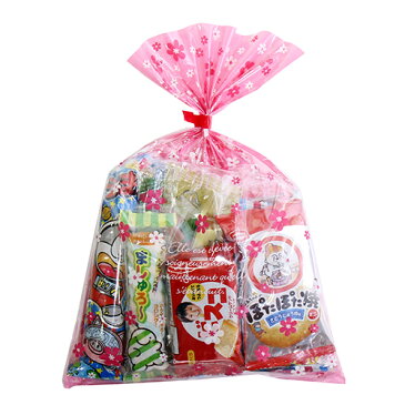 【使い捨てタイプマスクケース付き】花柄袋 250円 お菓子袋詰め 詰め合わせ(Cセット) 駄菓子 おかしのマーチ (omtma6650)【子ども会 子供会 景品 販促 イベント 旅行 縁日 お祭り 福袋 お祭り問屋 おかし オカシセット お菓子詰め合せ 駄菓子セット お菓子セット 】