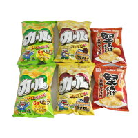 (地域限定送料無料)西日本限定!明治カール【4コ】・カルビー堅あげポテト九州しょうゆ【2コ】おかしのマーチ(omtma7183k)