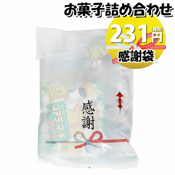 お菓子 詰め合わせ 感謝袋 231円 袋