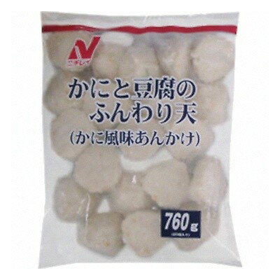 (地域限定送料無料) 業務用 ニチレイ かにと豆腐のふんわり天（タレ付） 760g（20個）×4袋(冷凍) (2609..