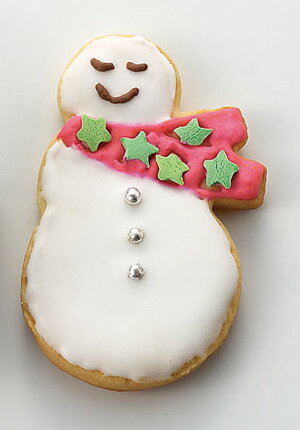 クッキー抜き型 雪だるま・マフラー スノーマン #1941 クッキー型 クリスマス クッキーカッター 型抜き お菓子 タイガークラウン