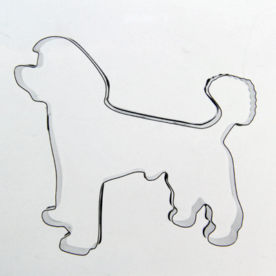 クッキー抜き型 プードル クッキー型 クッキーカッター 型抜き 動物 お菓子 金属