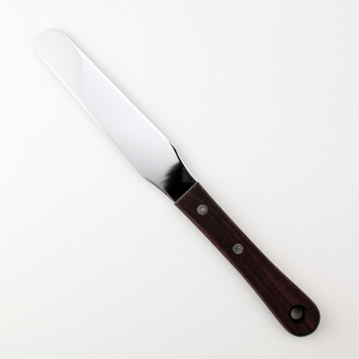 パレットナイフ 木柄＃5 （刃渡り12.5cm） ステンレス スパチュラ ヘラ お菓子