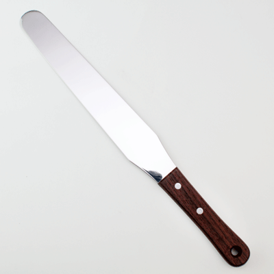 パレットナイフ 木柄＃8 （刃渡り20cm） ステンレス スパチュラ ヘラ お菓子 WhiteThumb 金属