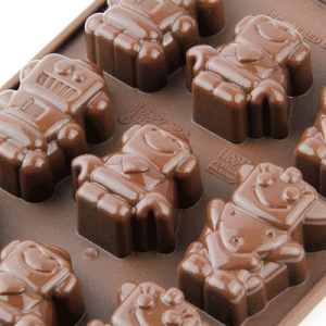 チョコレート型 シリコンモールド ROBOCHOC（ロボット）SCG018 チョコ型 チョコレートモールド ケーキ型 モルド お菓子 EASYCHOC イージーチョコ ショコラ