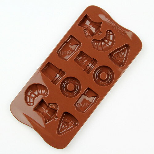チョコレート型　シリコンモールド　Good morning（グッドモーニング）SCG 22　チョコ型　チョコレートモールド 　ケーキ型 モルド お菓子 EASYCHOC イージーチョコ ショコラ格安通販　バレンタイン　人気　ランキング