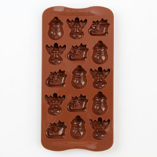 チョコレート型　シリコンモールド　Winter（チョコウインター）SCG023　チョコ型　クリスマス　チョコレートモールド 　ケーキ型 モルド お菓子 EASYCHOC イージーチョコ ショコラ格安通販　バレンタイン　人気　ランキング