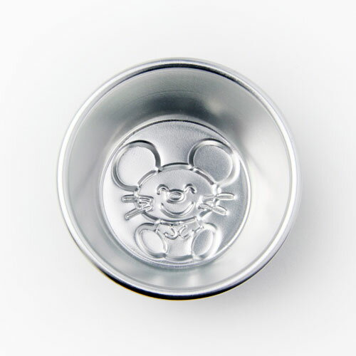 プリン型 アルミプリンカップ ネズミ
