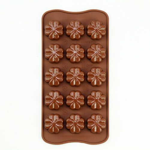 チョコレート型　シリコンモールド　FLEURY（フルーリー/四つ葉）SCG08　チョコ型　チョコレートモールド　ケーキ型 モルド お菓子 EASYCHOC イージーチョコ ショコラ格安通販　バレンタイン　人気　ランキング