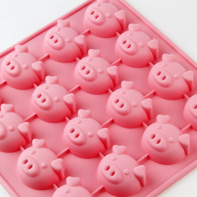チョコレート型　シリコンモールド　ブタ　SIG-52　チョコ型　　ケーキ型　シリコン型 モルド お菓子 ショコラ格安通販　バレンタイン　人気　ランキング